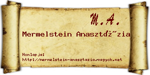 Mermelstein Anasztázia névjegykártya